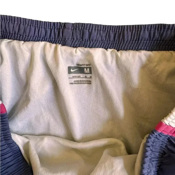Nike Swoosh Purple Pink Shorts Dri-Fit Running Sport Activewear M - Picture 4 of 8